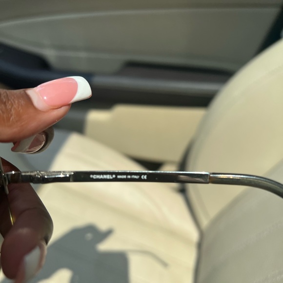 Chanel Rimless Sunglasses Coco Mark Rhinestone - Picture 6 of 8